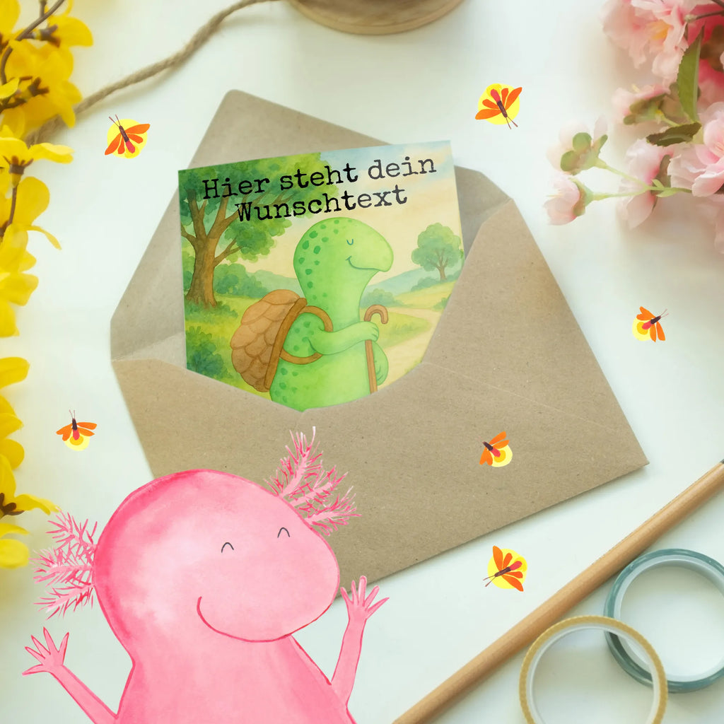 Personalised greetings card tortoise walker Design Personalisierte Glückwunschkarte, Grußkarten personalisiert, Grußkarte als Geldgeschenk, Grußkarte mit Namen, Grußkarte selber drucken, Grußkarte mit persönlichen Nachrichten, Personalisierte Hochzeitskarte, Personalisierte Grußkarte, Personalisierte Geburtstagskarte, Personalisierte Einladungskarte, Grußkarte selbst gestalten, Personalisierte Karte, Personalisiertere Klappkarte, Schildkröte, Motivation, Schildkröten, Motivationssprüche, Motivationsspruch, Neuanfang