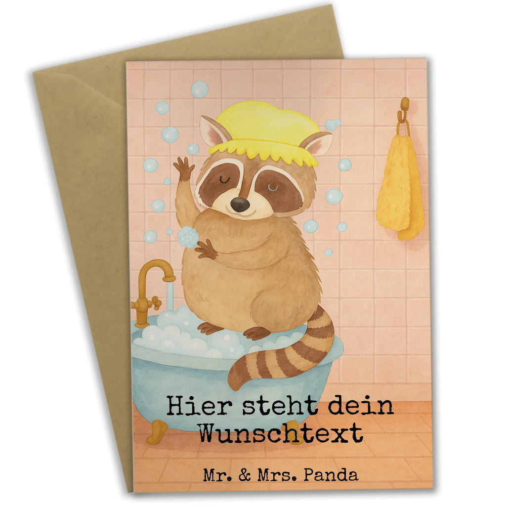 Personalised greetings card Raccoon Design Grußkarte mit persönlichen Nachrichten, Personalisiertere Klappkarte, Grußkarte selbst gestalten, Grußkarte selber drucken, Personalisierte Geburtstagskarte, Grußkarte als Geldgeschenk, Personalisierte Karte, Personalisierte Hochzeitskarte, Grußkarten personalisiert, Personalisierte Grußkarte, Grußkarte mit Namen, Personalisierte Glückwunschkarte, Personalisierte Einladungskarte, Tiermotive, Gute Laune, lustige Sprüche, Tiere, waschen, Fröhlich, Waschbär, Plan, Seifenblasen, Tagträumen