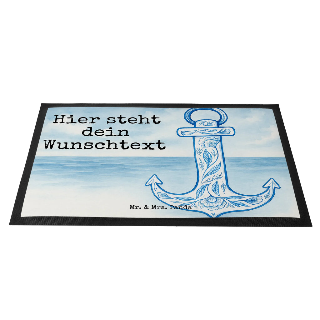 Personalized doormat anchor Blue Design Fußmatte mit Namen, Namensfussmatte, Bedrucken, Personalisiert, Fußmatte bedrucken, Personalisierte Fußmatte, Türvorleger mit Namen, Türvorleger personalisiert, Haustürmatte personalisiert, Personalisieruung, Wunschnamen, Tiermotive, Gute Laune, lustige Sprüche, Tiere