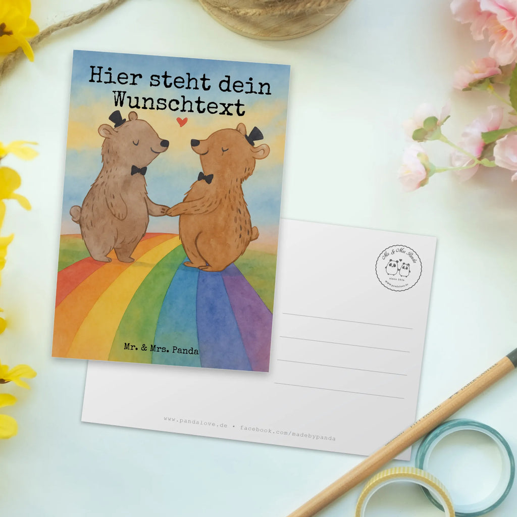 Personalizowana kartka pocztowa niedźwiedzie Duma gejów Design Ansichtskarte mit Namen, Postkarte mit Namen, Einladung mit Namen, Postkarte mit Wunschtext, Einladung mit Wunschtext, Grußkarte mit Wunschtext, Karte mit Namen, Ansichtskarte mit Wunschtext, Postkarte bedrucken, Karte mit Wunschtext, Geschenkkarte mit Wunschtext, Grußkarte mit Namen, Postkarte personalisierbar, Geschenkkarte mit Namen, Hochzeit, Hochzeitsgeschenk, Ehe, Hochzeitsfeier, Trauung, Trauungsgeschenk, Hochzeitskarte, Verlobungsfeier, Verlobungsgeschenk, Hochzeitsgeschenkideen, Hochzeitsgeschenke für Brautpaar