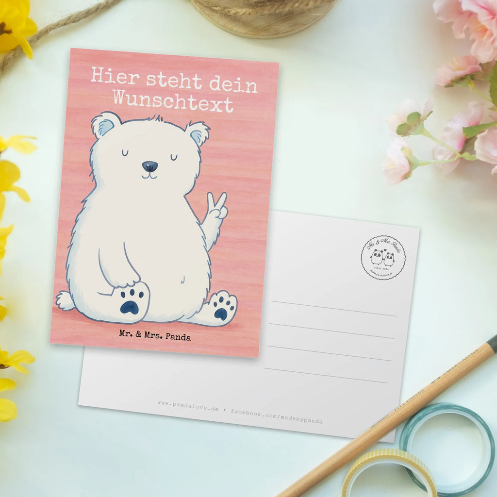 Personalizowana kartka pocztowa Niedźwiedź polarny leniwy Design Geschenkkarte mit Wunschtext, Postkarte bedrucken, Geschenkkarte mit Namen, Ansichtskarte mit Namen, Postkarte mit Namen, Grußkarte mit Wunschtext, Karte mit Namen, Postkarte mit Wunschtext, Einladung mit Wunschtext, Karte mit Wunschtext, Einladung mit Namen, Postkarte personalisierbar, Ansichtskarte mit Wunschtext, Grußkarte mit Namen, Bär, Teddy, Teddybär, Arbeitsplatz, Arbeit, Eisbär, Relaxen, Bürojob, Homeoffice, Faul, Büro, Nordpol, Entspannen