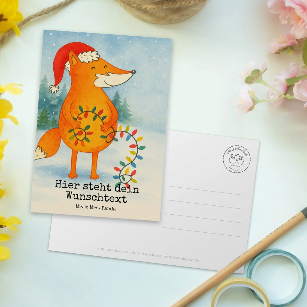 Personalised postcard Fox Christmas Design Postkarte personalisierbar, Grußkarte mit Namen, Einladung mit Wunschtext, Postkarte bedrucken, Einladung mit Namen, Postkarte mit Namen, Postkarte mit Wunschtext, Geschenkkarte mit Namen, Grußkarte mit Wunschtext, Karte mit Namen, Ansichtskarte mit Namen, Geschenkkarte mit Wunschtext, Karte mit Wunschtext, Ansichtskarte mit Wunschtext, Winter, Weihnachten, Weihnachtsdeko, Nikolaus, Advent, Heiligabend, Wintermotiv, Spruch schön, Fuchs, Füchse, Geschenk Weihnachten, Weihnachtsmann, Weihnachtszeit