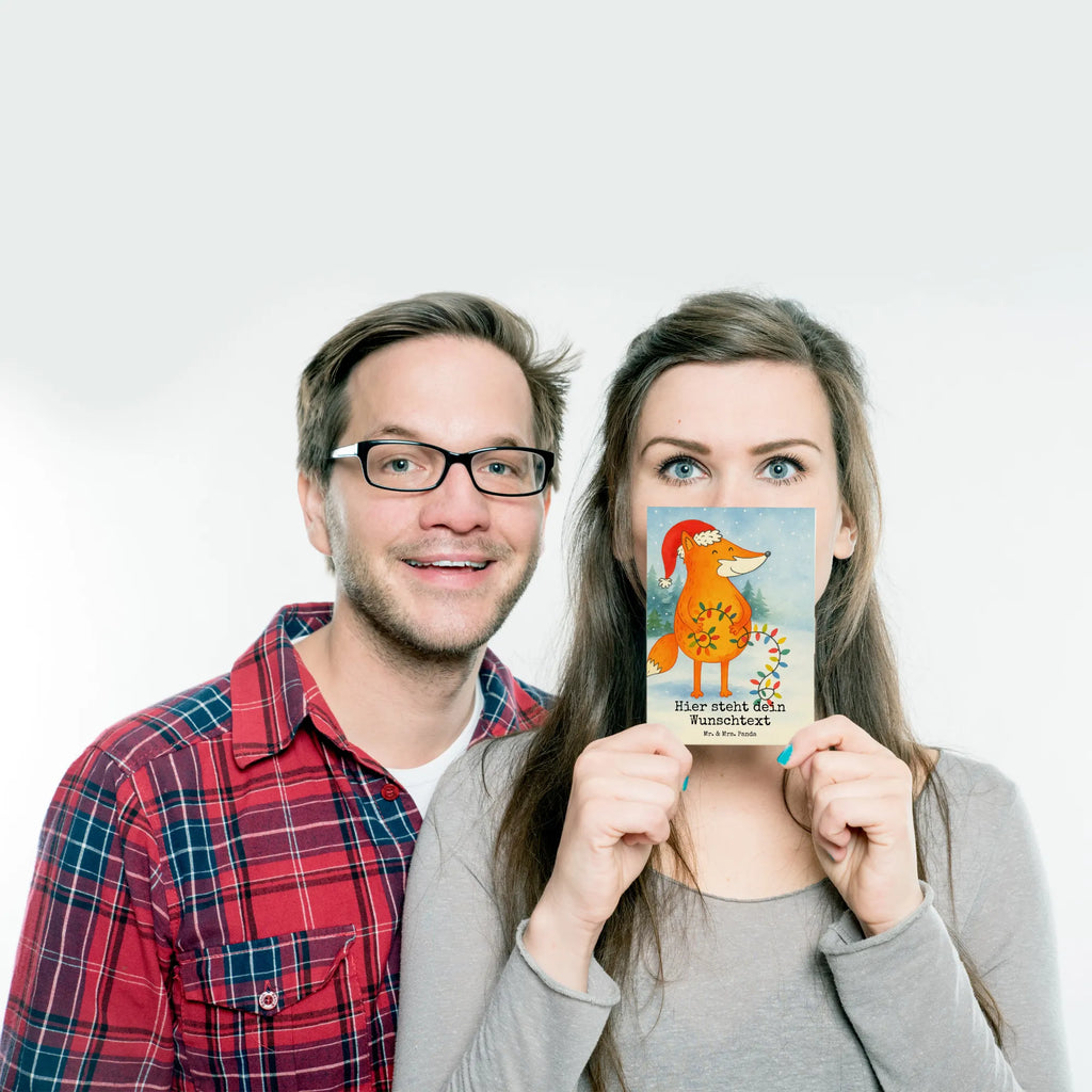 Personalised postcard Fox Christmas Design Postkarte personalisierbar, Grußkarte mit Namen, Einladung mit Wunschtext, Postkarte bedrucken, Einladung mit Namen, Postkarte mit Namen, Postkarte mit Wunschtext, Geschenkkarte mit Namen, Grußkarte mit Wunschtext, Karte mit Namen, Ansichtskarte mit Namen, Geschenkkarte mit Wunschtext, Karte mit Wunschtext, Ansichtskarte mit Wunschtext, Winter, Weihnachten, Weihnachtsdeko, Nikolaus, Advent, Heiligabend, Wintermotiv, Spruch schön, Fuchs, Füchse, Geschenk Weihnachten, Weihnachtsmann, Weihnachtszeit