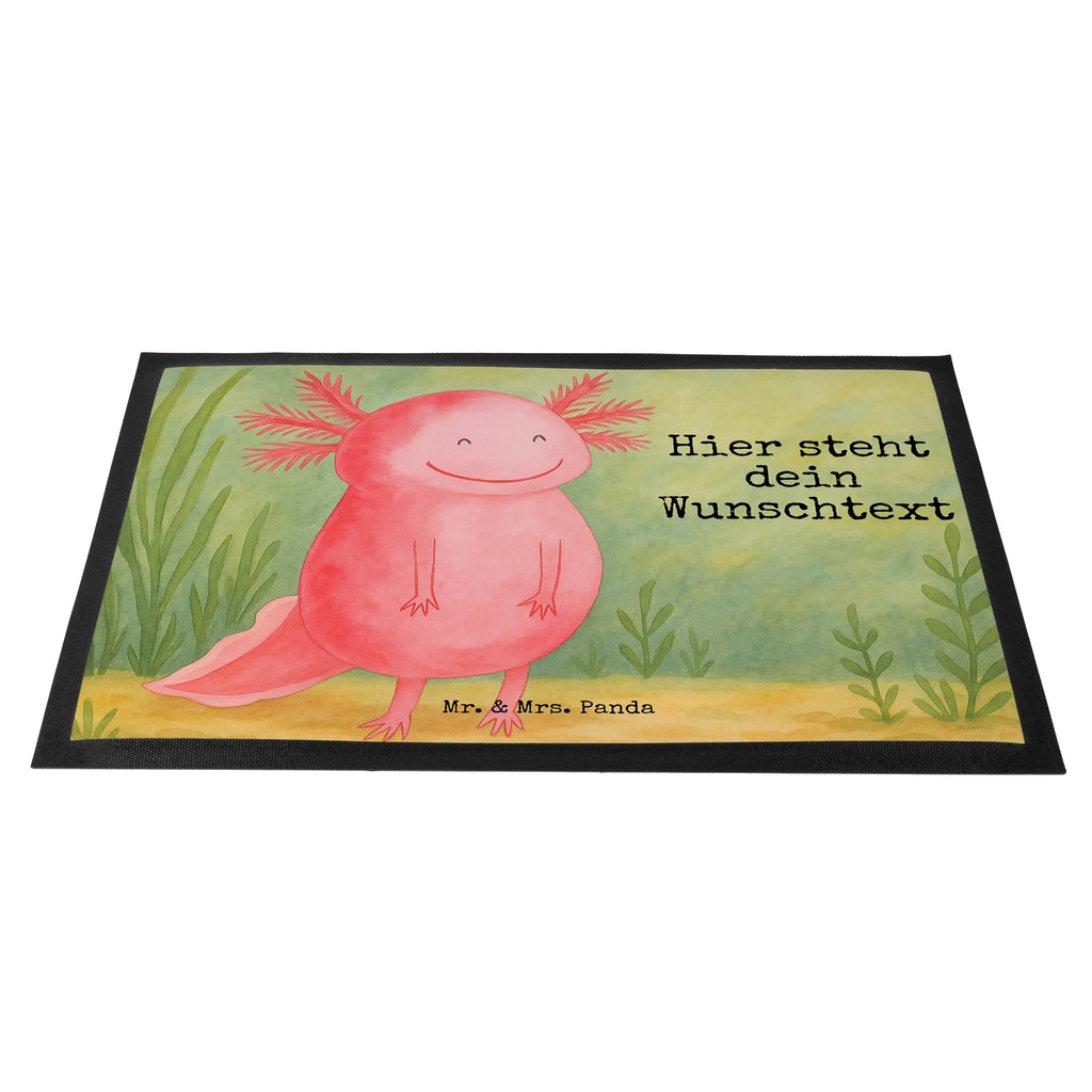 Personalized doormat axolotl Happy Design Personalisiert, Türvorleger mit Namen, Personalisieruung, Namensfussmatte, Haustürmatte personalisiert, Wunschnamen, Bedrucken, Fußmatte mit Namen, Fußmatte bedrucken, Personalisierte Fußmatte, Türvorleger personalisiert, Axolotl, Molch, Motivation, Axolot, Lurche, Lurch, Schwanzlurch, gute Laune