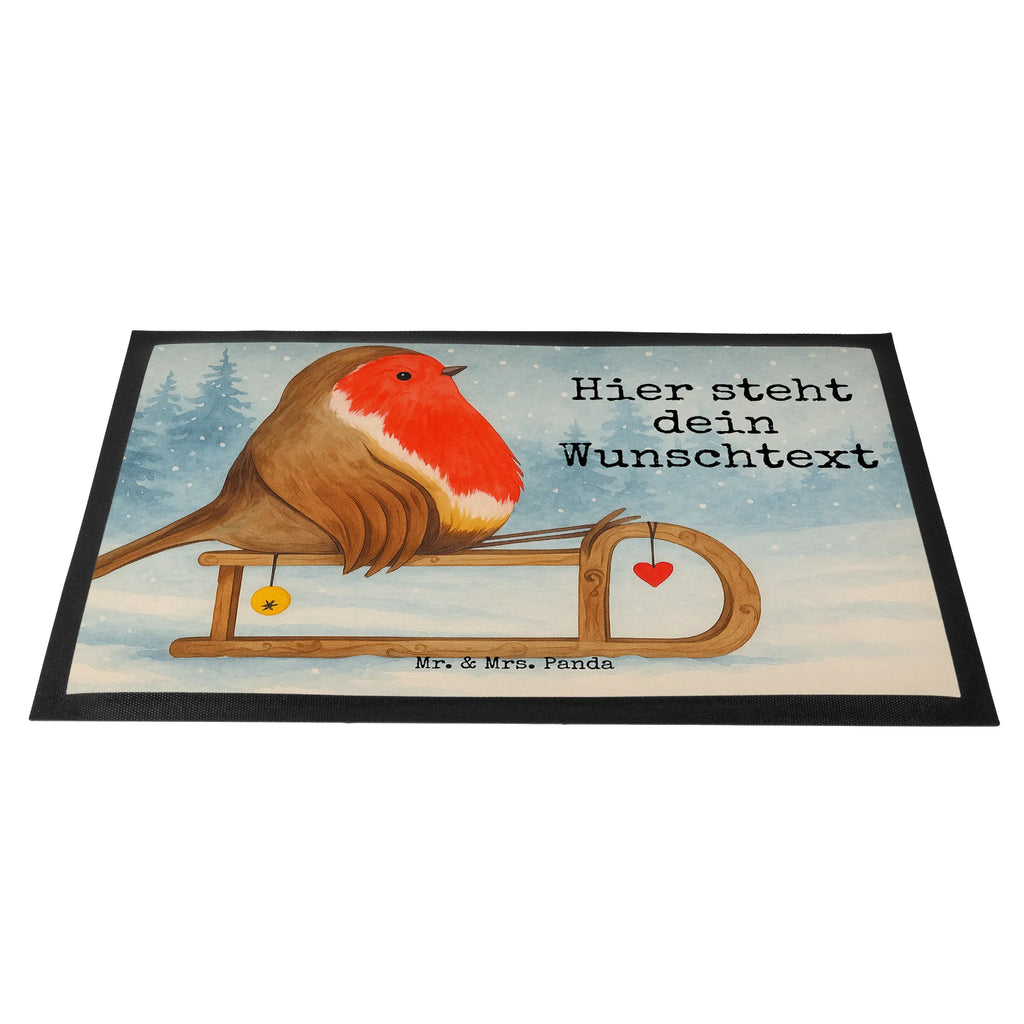 Personalized doormat robin Sleds Design Personalisieruung, Türvorleger mit Namen, Fußmatte bedrucken, Bedrucken, Türvorleger personalisiert, Haustürmatte personalisiert, Namensfussmatte, Fußmatte mit Namen, Wunschnamen, Personalisierte Fußmatte, Personalisiert, Winter, Weihnachten, Weihnachtsdeko, Nikolaus, Advent, Heiligabend, Wintermotiv, Vogel, Schlitten