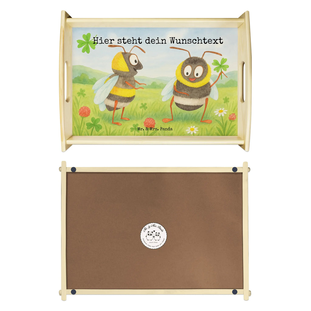 Personalisiertes Serviertablett Hummeln Kleeblatt Design Personalisiertes Küchentablett, Tablett mit Namen, Personalisiertes Holztablett, Personalisiertes Frühstückstablett, Personalisiertes Dekotablett, Personalisiertes Tablett, Serviertablett mit Namen, Personalisiertes Serviertablett, Tiermotive, Gute Laune, lustige Sprüche, Tiere, Biene Deko, Spruch fröhlich, Spruch positiv, glücklich sein, Spruch schön, Biene, glücklich werden, Hummel
