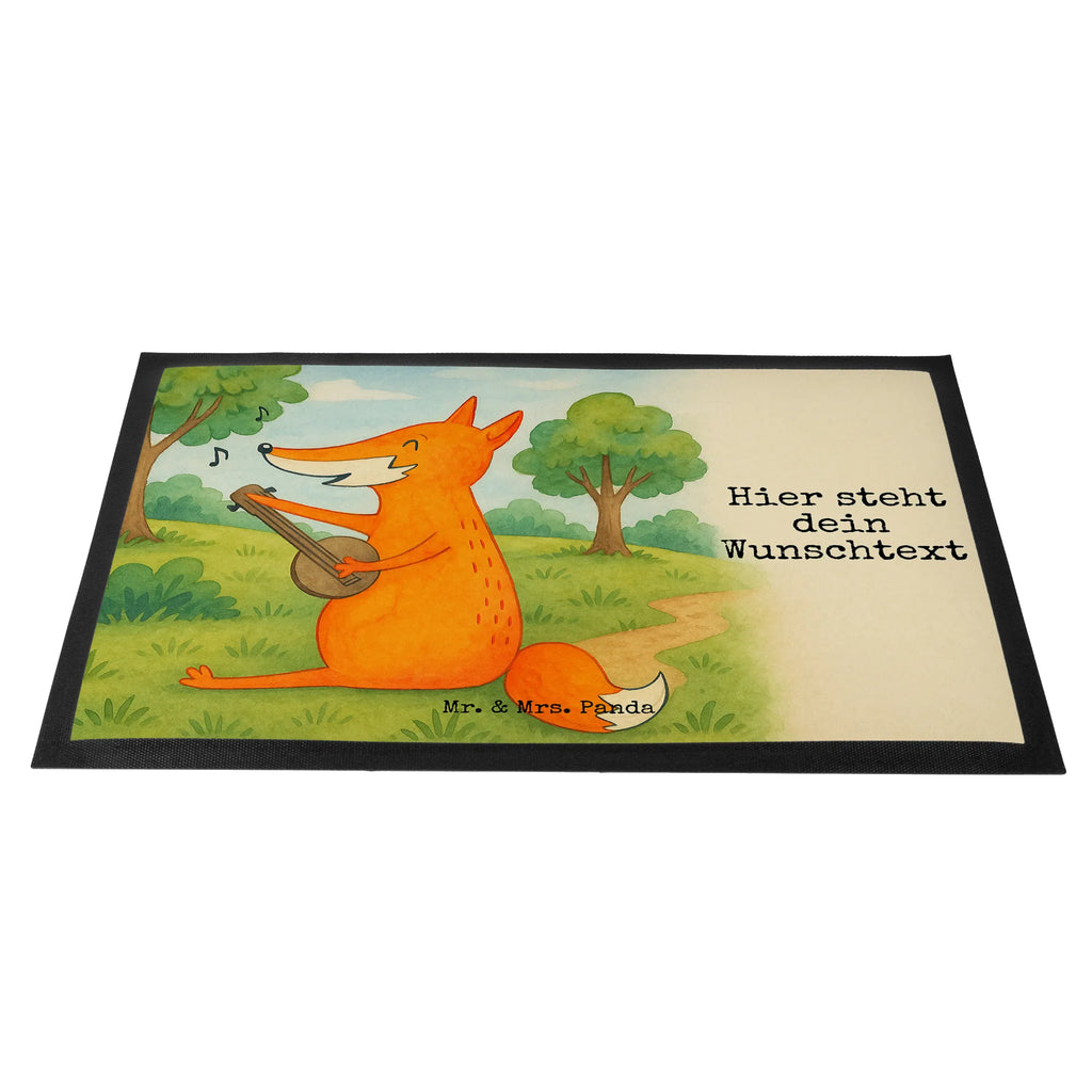 Personalized doormat Fox guitar Design Personalisiert, Personalisieruung, Haustürmatte personalisiert, Fußmatte bedrucken, Bedrucken, Fußmatte mit Namen, Namensfussmatte, Türvorleger mit Namen, Wunschnamen, Türvorleger personalisiert, Personalisierte Fußmatte, Fuchs, Füchse, Musikerin, Gitarre, Geschenk Musiker, Musik Spruch, Sängerin, Sänger