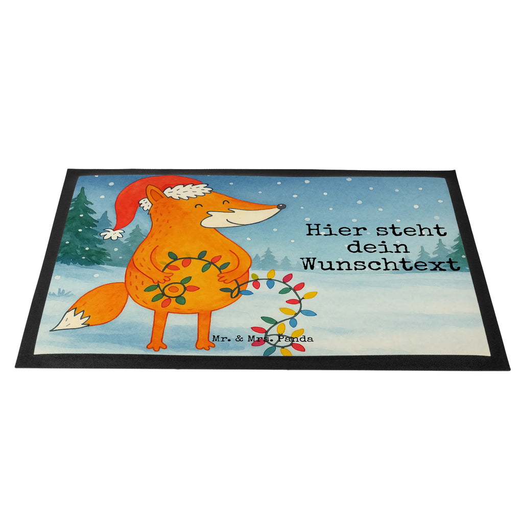 Personalized doormat Fox Christmas Design Wunschnamen, Fußmatte bedrucken, Fußmatte mit Namen, Haustürmatte personalisiert, Personalisierte Fußmatte, Bedrucken, Namensfussmatte, Türvorleger personalisiert, Türvorleger mit Namen, Personalisiert, Personalisieruung, Winter, Weihnachten, Weihnachtsdeko, Nikolaus, Advent, Heiligabend, Wintermotiv, Weihnachtsmann, Fuchs, Weihnachtszeit, Spruch schön, Geschenk Weihnachten, Füchse