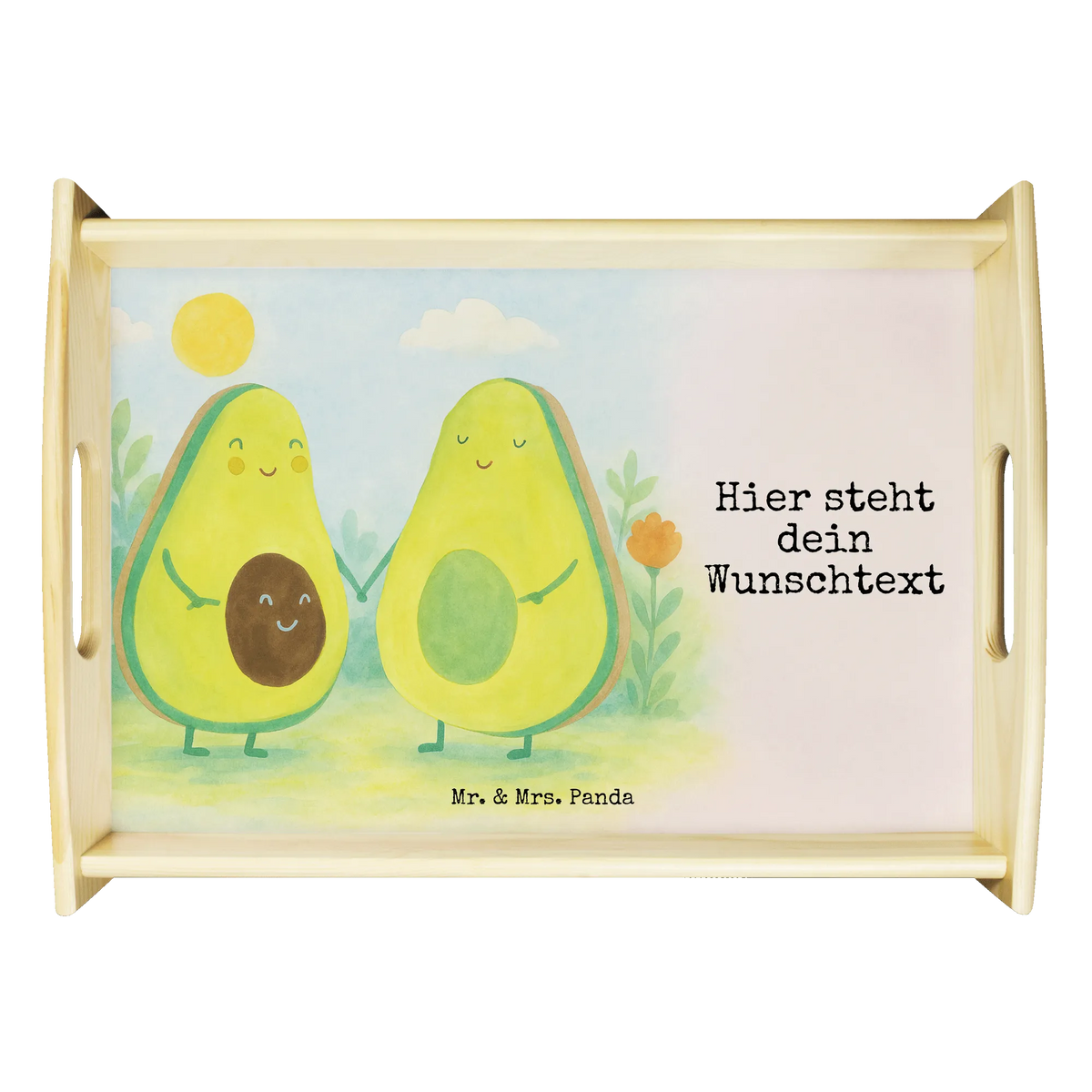 Personalised serving tray avocado pair Design vegetables, birth, children, pregnancy, wedding
