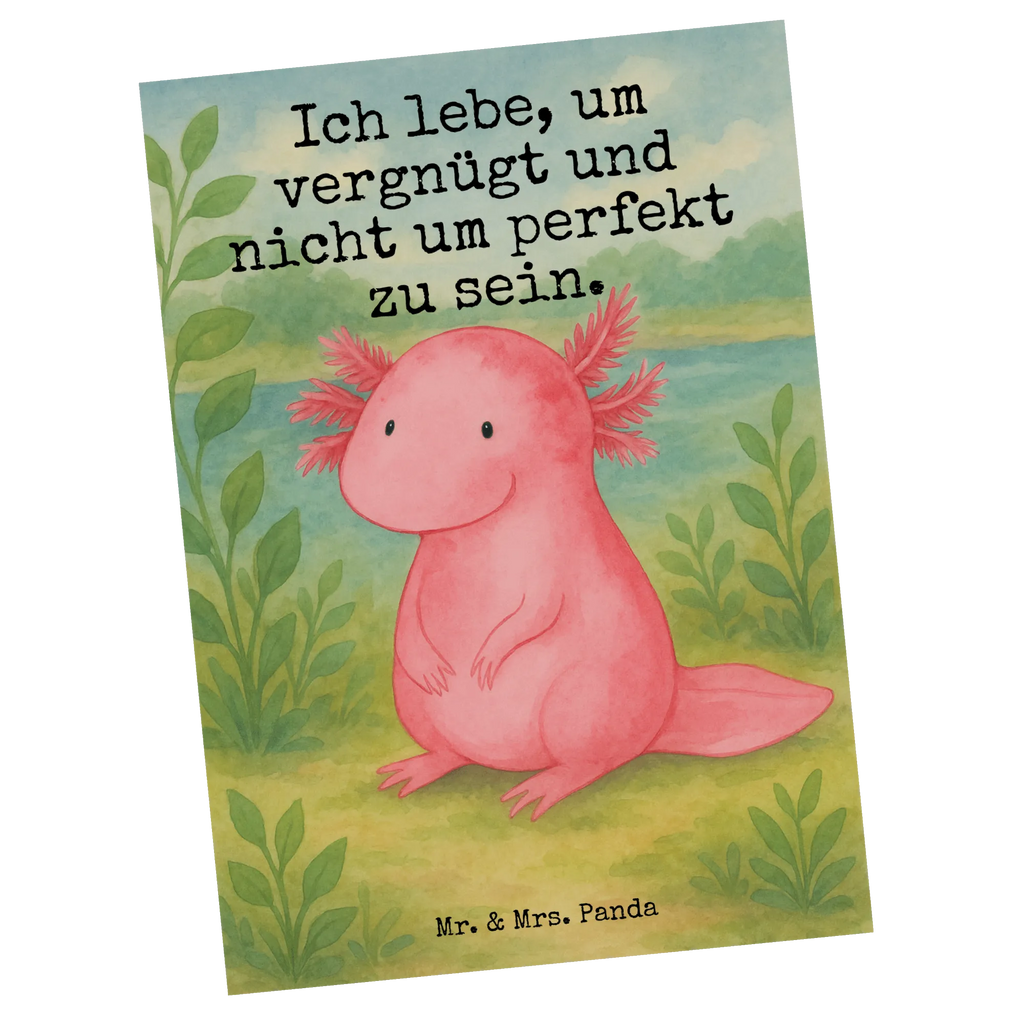 Postkarte Axolotl Niedlich Design Postkarte, Karte, Geschenkkarte, Grußkarte, Einladung, Ansichtskarte, Geburtstagskarte, Einladungskarte, Dankeskarte, Ansichtskarten, Einladung Geburtstag, Einladungskarten Geburtstag, Axolotl, Molch, Axolot, vergnügt, fröhlich, zufrieden, Lebensstil, Weisheit, Lebensweisheit, Liebe, Freundin