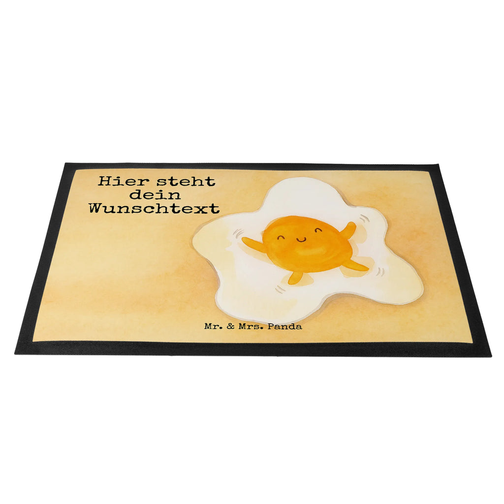 Personalized doormat Fried egg egg Design Namensfussmatte, Fußmatte bedrucken, Wunschnamen, Personalisierte Fußmatte, Türvorleger mit Namen, Türvorleger personalisiert, Fußmatte mit Namen, Haustürmatte personalisiert, Personalisiert, Bedrucken, Personalisieruung, Tiermotive, Gute Laune, lustige Sprüche, Tiere, Tag, Ei, Glücklich, Liebe, Spiegelei, Schön