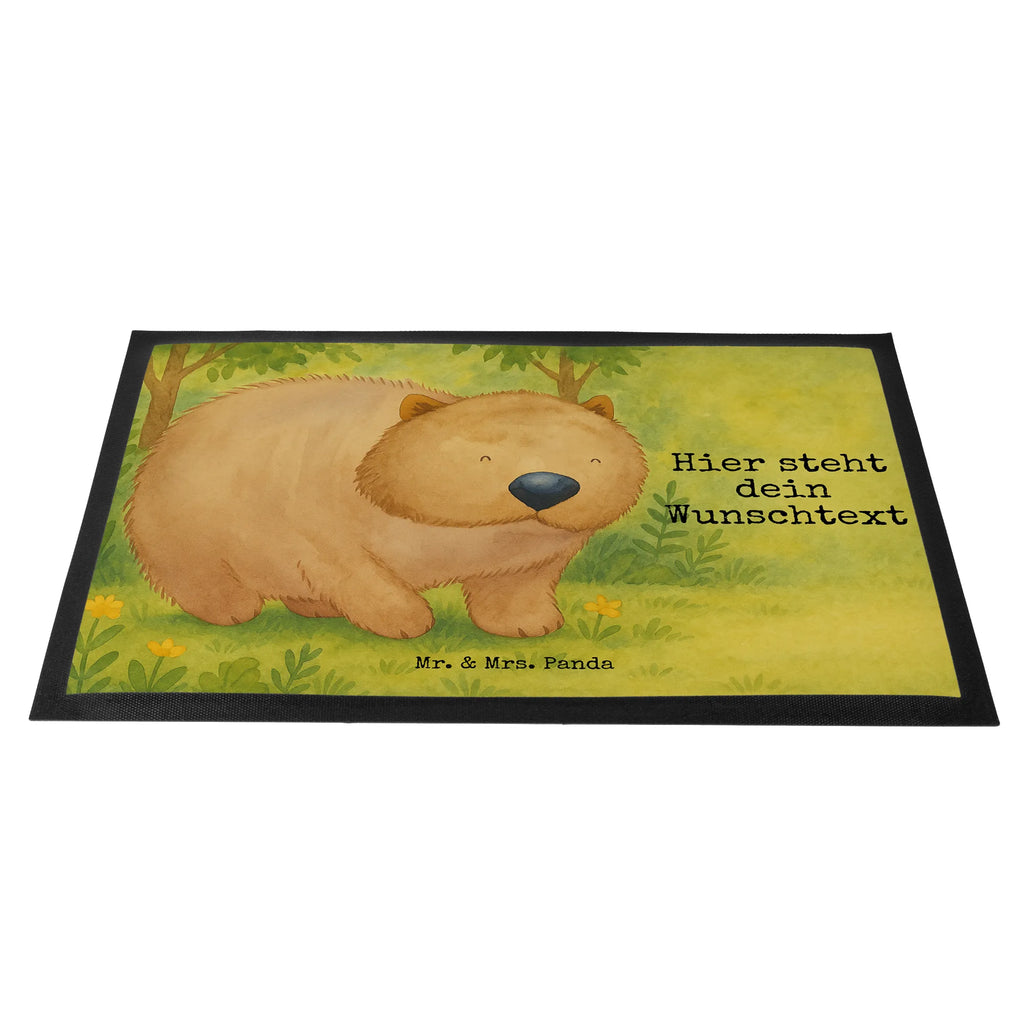 Personalized doormat Wombat Design Fußmatte mit Namen, Personalisierte Fußmatte, Namensfussmatte, Personalisiert, Fußmatte bedrucken, Türvorleger personalisiert, Personalisieruung, Wunschnamen, Türvorleger mit Namen, Bedrucken, Haustürmatte personalisiert, Tiermotive, Gute Laune, lustige Sprüche, Tiere, Wombat, Motivation, Das Leben ist schön, Australien, Spruch