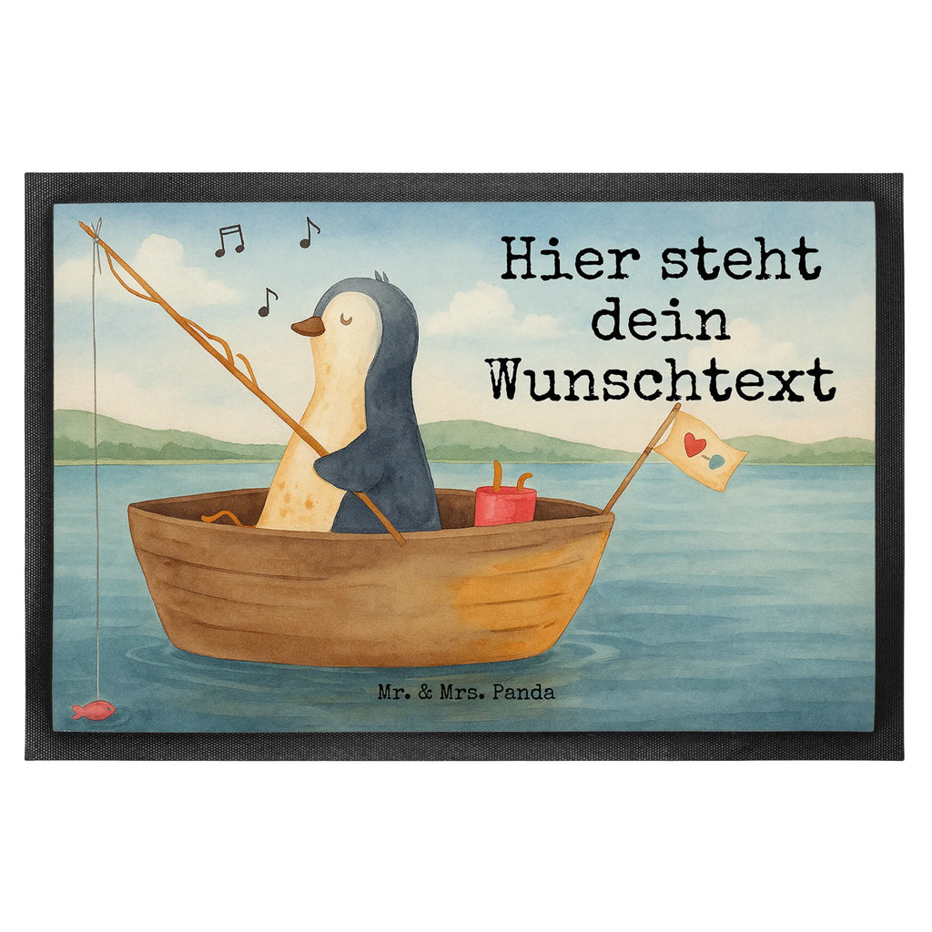 Personalized doormat Penguin fishing boat Design Personalisiert, Türvorleger mit Namen, Fußmatte bedrucken, Personalisierte Fußmatte, Namensfussmatte, Haustürmatte personalisiert, Bedrucken, Fußmatte mit Namen, Türvorleger personalisiert, Personalisieruung, Wunschnamen, Pinguin, Lebenslust, Leben, Angeln, genießen, Neuanfang, Motivation, Geschenkidee Liebeskummer, Neustart, Angelboot, Pinguine, Scheidung, Boot, Trennung