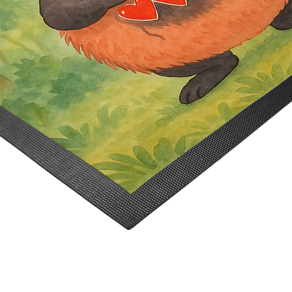 Personalized doormat red panda Design Personalisiert, Fußmatte mit Namen, Wunschnamen, Personalisierte Fußmatte, Personalisieruung, Fußmatte bedrucken, Bedrucken, Namensfussmatte, Türvorleger mit Namen, Haustürmatte personalisiert, Türvorleger personalisiert, Tiermotive, Gute Laune, lustige Sprüche, Tiere, Panda, Liebe, Herz, Liebling, Rot, Lieblingsmensch
