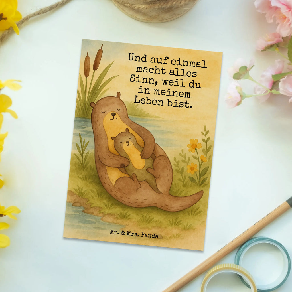 Postkarte Otter Kind Design Postkarte, Karte, Geschenkkarte, Grußkarte, Einladung, Ansichtskarte, Geburtstagskarte, Einladungskarte, Dankeskarte, Ansichtskarten, Einladung Geburtstag, Einladungskarten Geburtstag, Otter, Fischotter, Seeotter, Otter Seeotter See Otter
