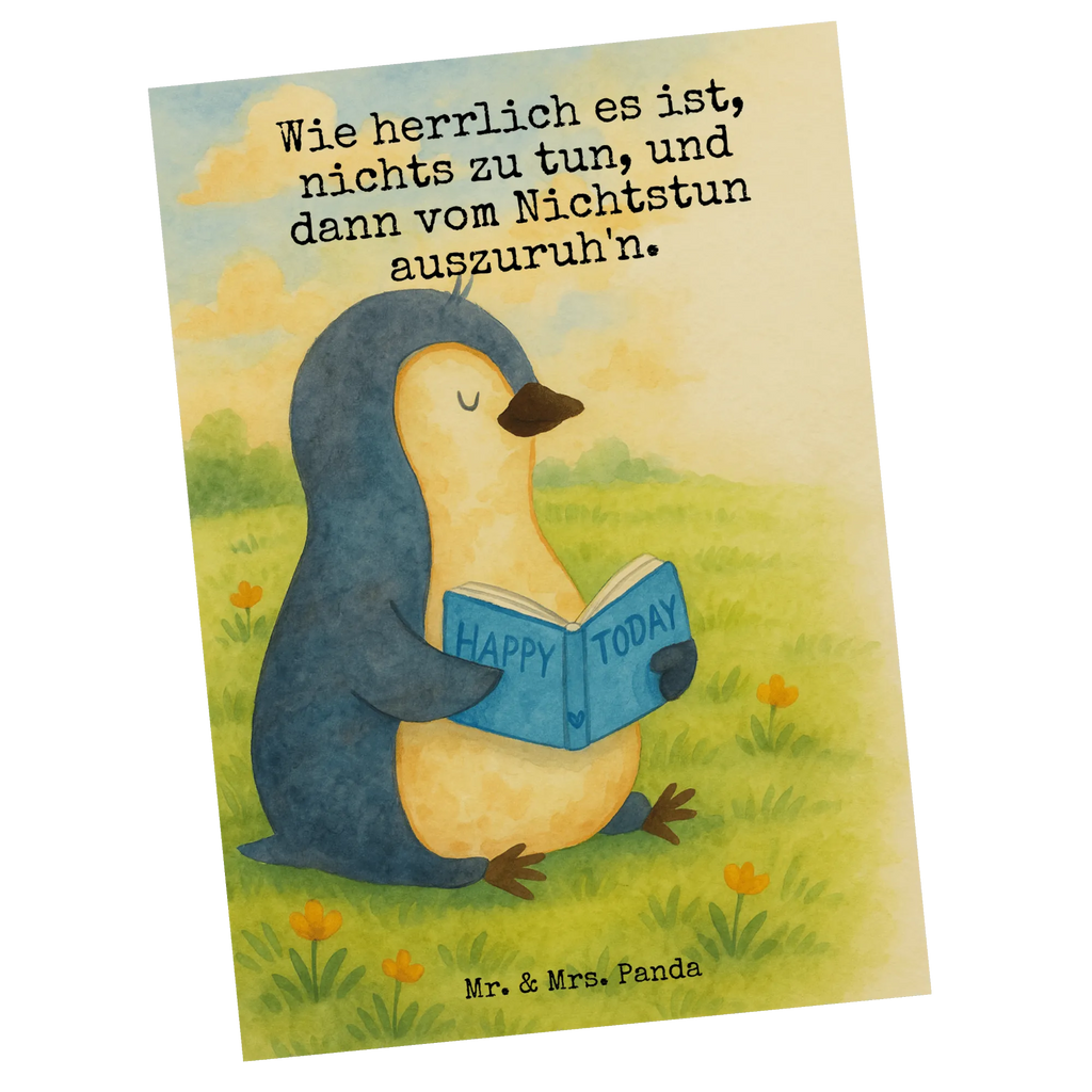 Postkarte Pinguin Buch Design Fotokarte, Postkarten, spruchkarte, Motivkarte, einzelkarte, kunstkarte, Kunstkarten, Postkarte, Ansichtskarte, Designkarte, Ansichtskarten, Grußkarte, bildkarte, Pinguin, Ferien, Faulenzen, Freizeit, Buch, Nichtstun, Bücherwurm, Lesen, Urlaub, Pinguine