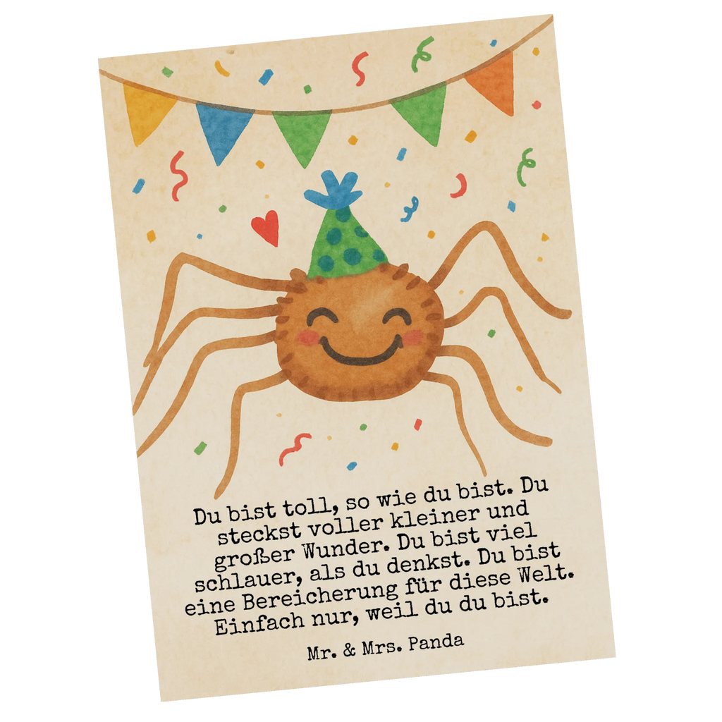 Postkarte Spinne Agathe Party Design Postkarte, Karte, Geschenkkarte, Grußkarte, Einladung, Ansichtskarte, Geburtstagskarte, Einladungskarte, Dankeskarte, Ansichtskarten, Einladung Geburtstag, Einladungskarten Geburtstag, Spinne Agathe, Spinne, Agathe, Videos, Merchandise, Selbstliebe, Wunder, Motivation, Glück