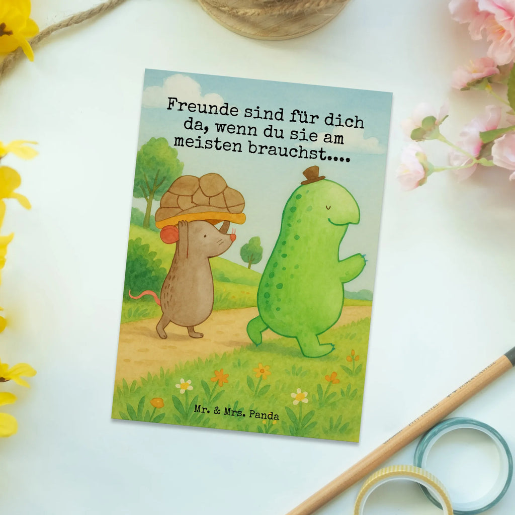 Postkarte Schildkröte Maus Design Postkarte, Karte, Geschenkkarte, Grußkarte, Einladung, Ansichtskarte, Geburtstagskarte, Einladungskarte, Dankeskarte, Ansichtskarten, Einladung Geburtstag, Einladungskarten Geburtstag, Schildkröte, Maus, Freunde, Freundinnen, beste Freunde, beste Freundinnen