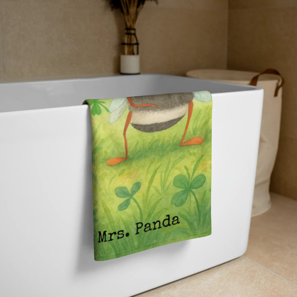 XL Badehandtuch Hummeln Kleeblatt Design Handtuch, Badetuch, Duschtuch, Strandtuch, Saunatuch, Tiermotive, Gute Laune, lustige Sprüche, Tiere, Hummel, Biene, Spruch positiv, Biene Deko, Spruch schön, glücklich sein, glücklich werden, Spruch fröhlich