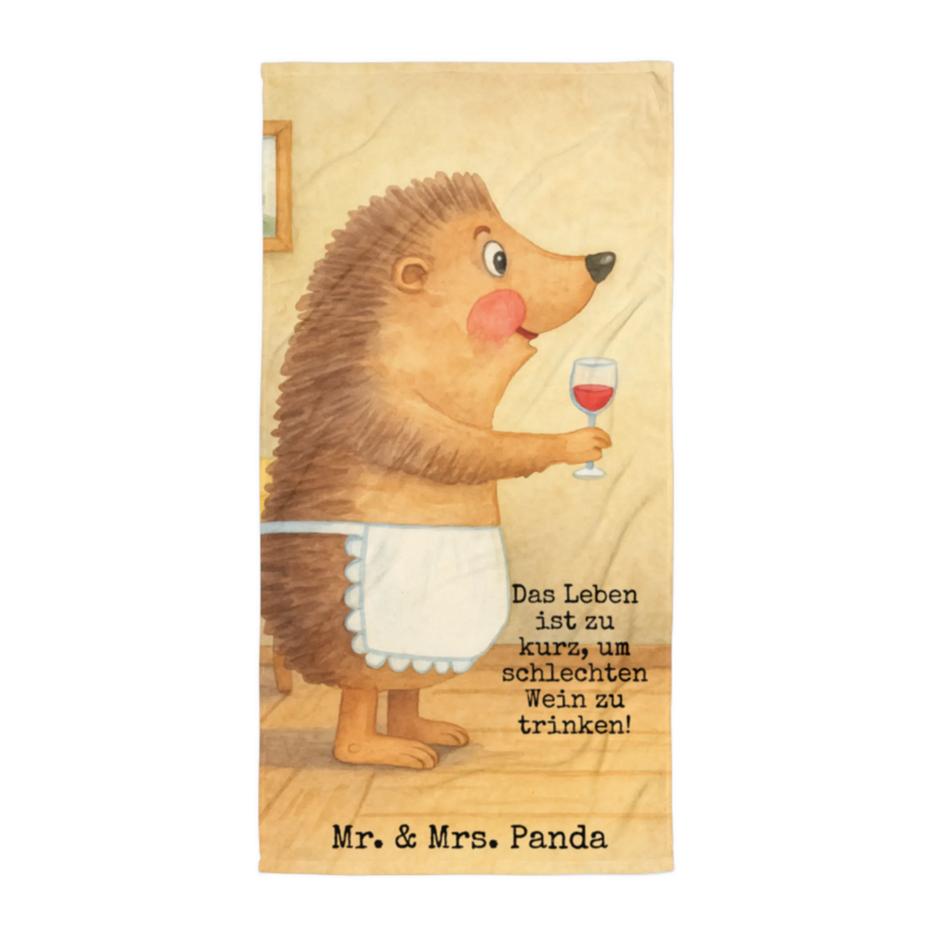 XL Badehandtuch Igel Wein Design Handtuch, Badetuch, Duschtuch, Strandtuch, Saunatuch, Tiermotive, Gute Laune, lustige Sprüche, Tiere, Wein Spruch, Igel, Geschenk Weintrinker, Geschenk Weinliebhaber, Wein Deko, Weinglas, Rotwein, Weißwein, Wein trinken