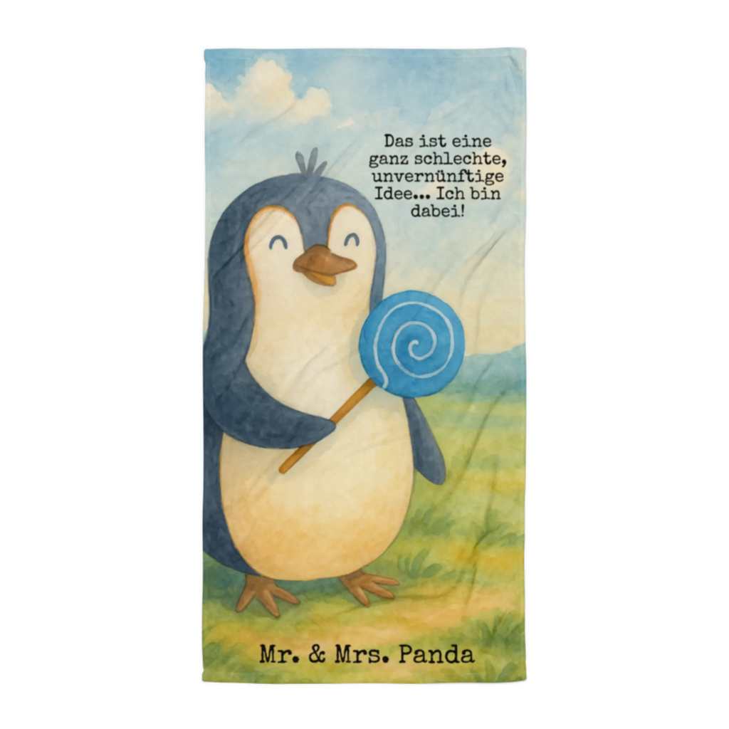 XL bath towel pingwin lizak Design Handtuch, Badetuch, Duschtuch, Strandtuch, Saunatuch, Pinguin, Pinguine, Lolli, Süßigkeiten, Blödsinn, Spruch, Rebell, Gauner, Ganove, Rabauke
