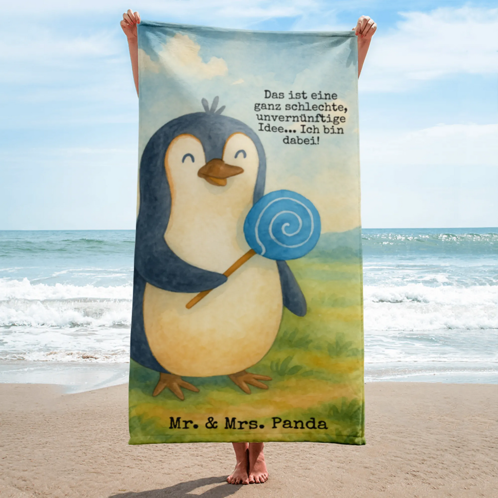XL bath towel pingwin lizak Design Handtuch, Badetuch, Duschtuch, Strandtuch, Saunatuch, Pinguin, Pinguine, Lolli, Süßigkeiten, Blödsinn, Spruch, Rebell, Gauner, Ganove, Rabauke