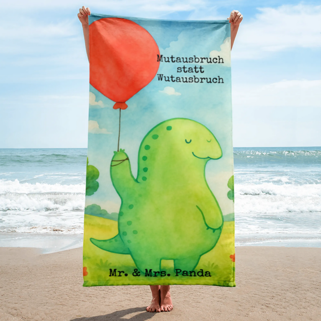 XL Badehandtuch Schildkröte Luftballon Design Handtuch, Badetuch, Duschtuch, Strandtuch, Saunatuch, Schildkröte, Schildkröten, Mutausbruch, Motivation, Motivationsspruch