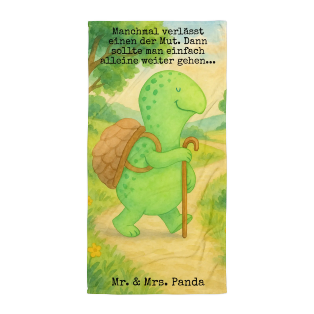 XL bath towel żółw Wędrowiec Design Handtuch, Badetuch, Duschtuch, Strandtuch, Saunatuch, Schildkröte, Schildkröten, Motivation, Motivationsspruch, Motivationssprüche, Neuanfang