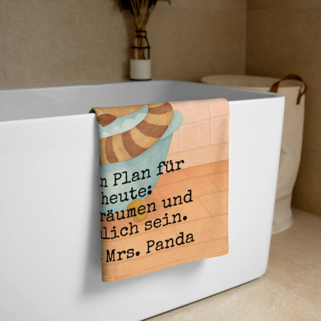 XL Badehandtuch Waschbär Design Handtuch, Badetuch, Duschtuch, Strandtuch, Saunatuch, Tiermotive, Gute Laune, lustige Sprüche, Tiere, Waschbär, Tagträumen, Plan, Fröhlich, waschen, Seifenblasen