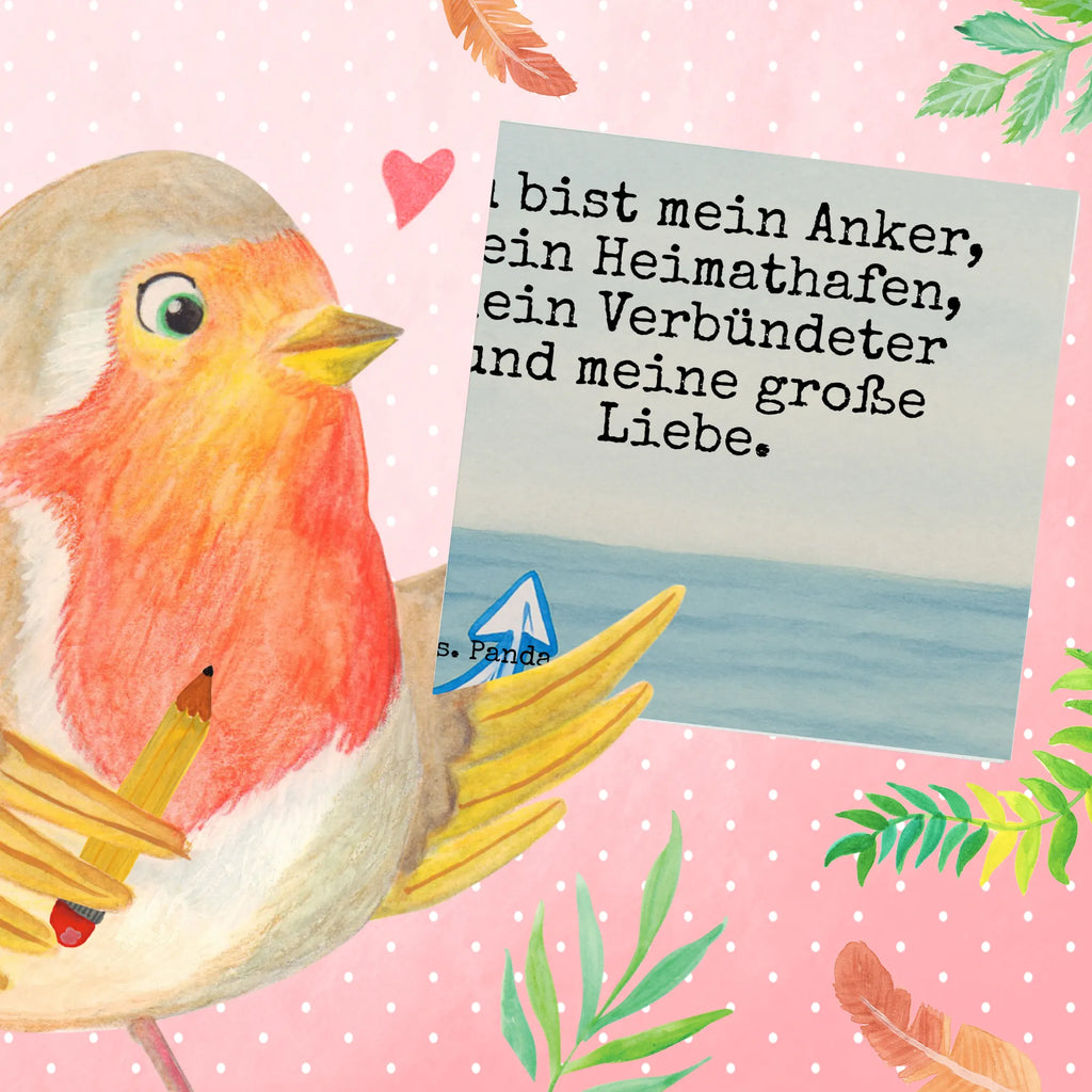 Deluxe Karte Anker Blau Design Karte, Grußkarte, Klappkarte, Einladungskarte, Glückwunschkarte, Hochzeitskarte, Geburtstagskarte, Hochwertige Grußkarte, Hochwertige Klappkarte, Tiermotive, Gute Laune, lustige Sprüche, Tiere