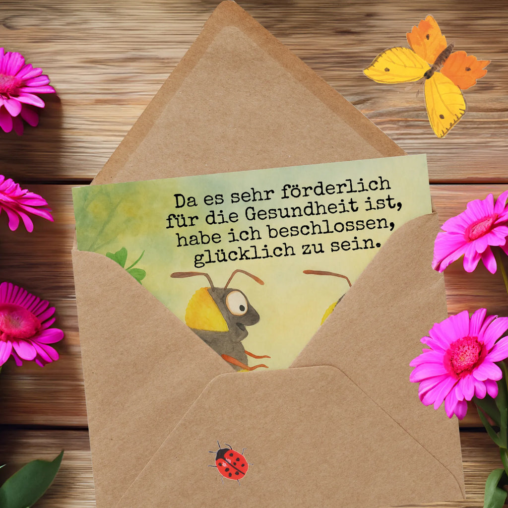 Karta Deluxe Trzmiele koniczyna Design Karte, Grußkarte, Klappkarte, Einladungskarte, Glückwunschkarte, Hochzeitskarte, Geburtstagskarte, Hochwertige Grußkarte, Hochwertige Klappkarte, Tiermotive, Gute Laune, lustige Sprüche, Tiere, Hummel, Biene, Spruch positiv, Biene Deko, Spruch schön, glücklich sein, glücklich werden, Spruch fröhlich