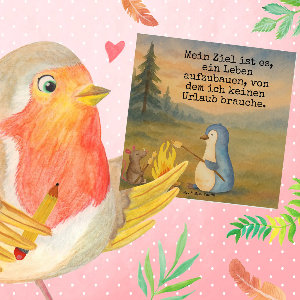 Karta Deluxe pingwin ognisko Design Karte, Grußkarte, Klappkarte, Einladungskarte, Glückwunschkarte, Hochzeitskarte, Geburtstagskarte, Hochwertige Grußkarte, Hochwertige Klappkarte, Pinguin, Maus, Pinguine, Lagerfeuer, Leben, Arbeit, Job, Motivation, Büro, Büroalltag, Lebensspruch, Lebensmotivation, Neustart, Liebe, grillen, Feuer, Marshmallows