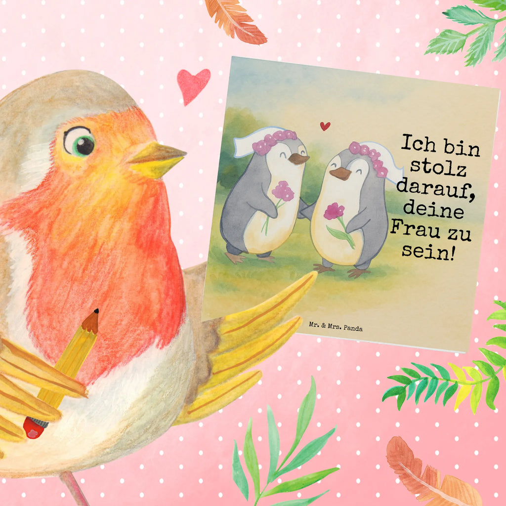 Deluxe Karte Pinguine Lesbian Pride Design Karte, Grußkarte, Klappkarte, Einladungskarte, Glückwunschkarte, Hochzeitskarte, Geburtstagskarte, Hochwertige Grußkarte, Hochwertige Klappkarte, Hochzeit, Hochzeitsgeschenk, Ehe, Hochzeitsfeier, Trauung, Trauungsgeschenk, Verlobungsfeier, Verlobungsgeschenk, Hochzeitsgeschenkideen, Hochzeitsgeschenke für Brautpaar, Gleichgeschlechtliche Hochzeit