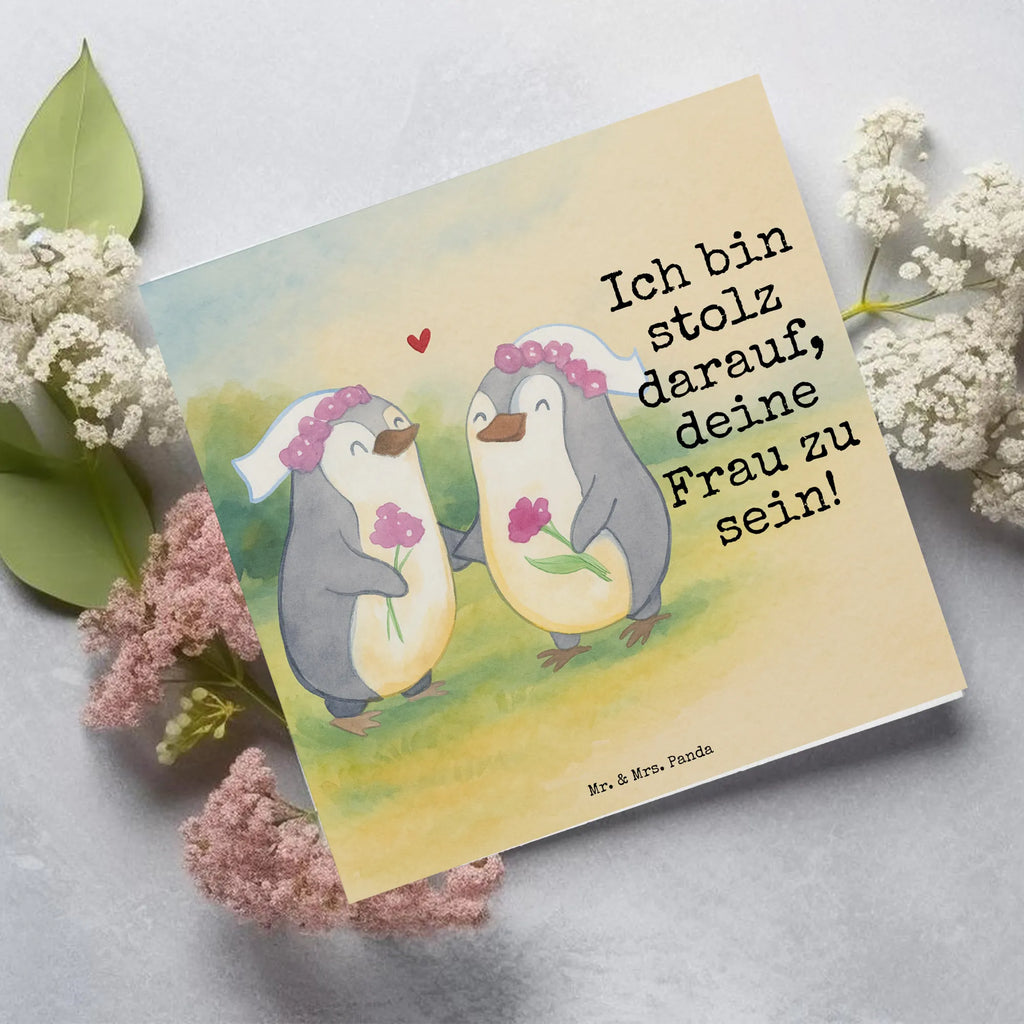 Deluxe Karte Pinguine Lesbian Pride Design Karte, Grußkarte, Klappkarte, Einladungskarte, Glückwunschkarte, Hochzeitskarte, Geburtstagskarte, Hochwertige Grußkarte, Hochwertige Klappkarte, Hochzeit, Hochzeitsgeschenk, Ehe, Hochzeitsfeier, Trauung, Trauungsgeschenk, Verlobungsfeier, Verlobungsgeschenk, Hochzeitsgeschenkideen, Hochzeitsgeschenke für Brautpaar, Gleichgeschlechtliche Hochzeit