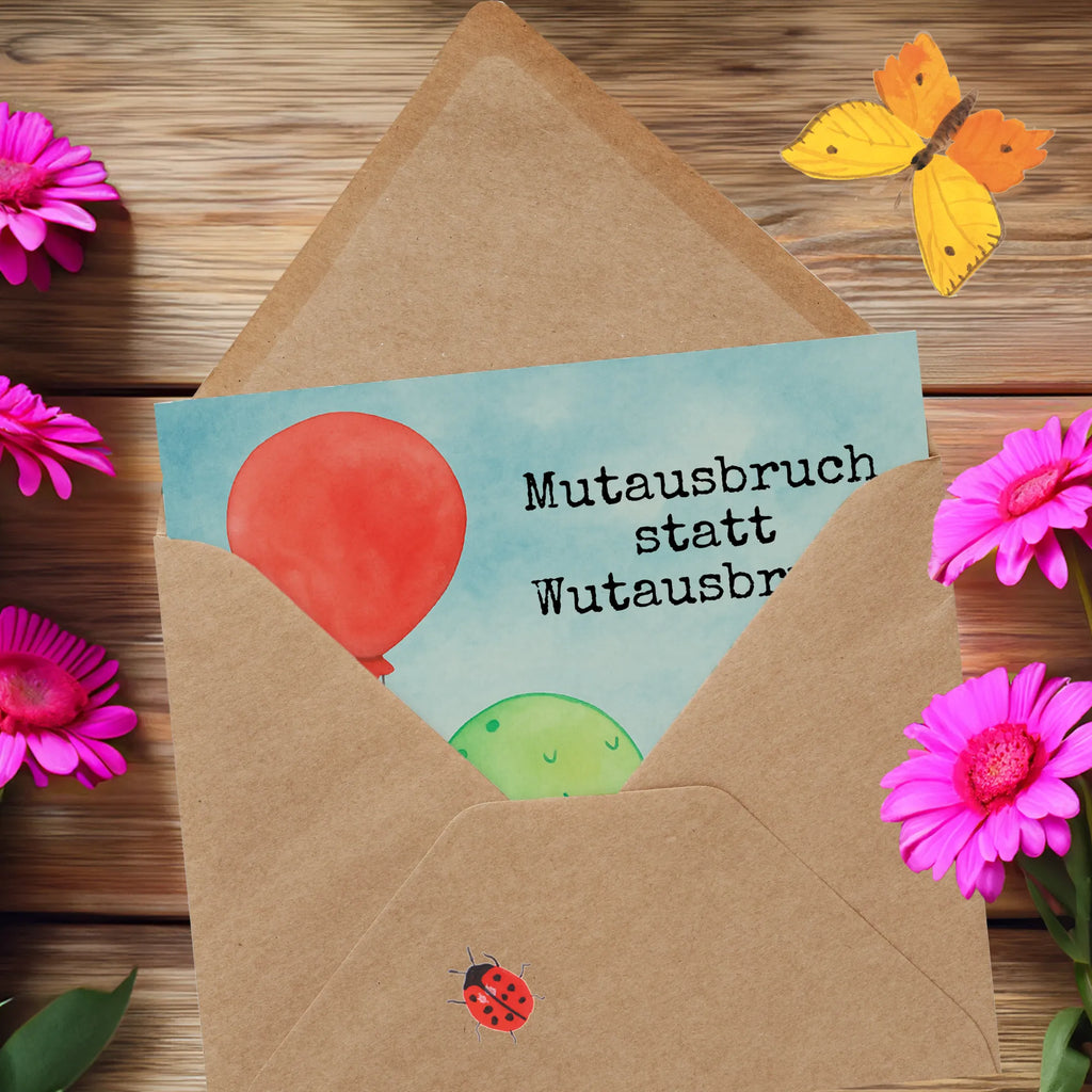 Deluxe Karte Schildkröte Luftballon Design Karte, Grußkarte, Klappkarte, Einladungskarte, Glückwunschkarte, Hochzeitskarte, Geburtstagskarte, Hochwertige Grußkarte, Hochwertige Klappkarte, Schildkröte, Schildkröten, Mutausbruch, Motivation, Motivationsspruch