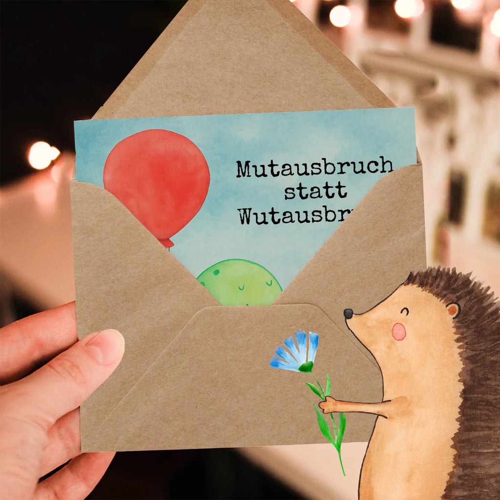 Deluxe Karte Schildkröte Luftballon Design Karte, Grußkarte, Klappkarte, Einladungskarte, Glückwunschkarte, Hochzeitskarte, Geburtstagskarte, Hochwertige Grußkarte, Hochwertige Klappkarte, Schildkröte, Schildkröten, Mutausbruch, Motivation, Motivationsspruch