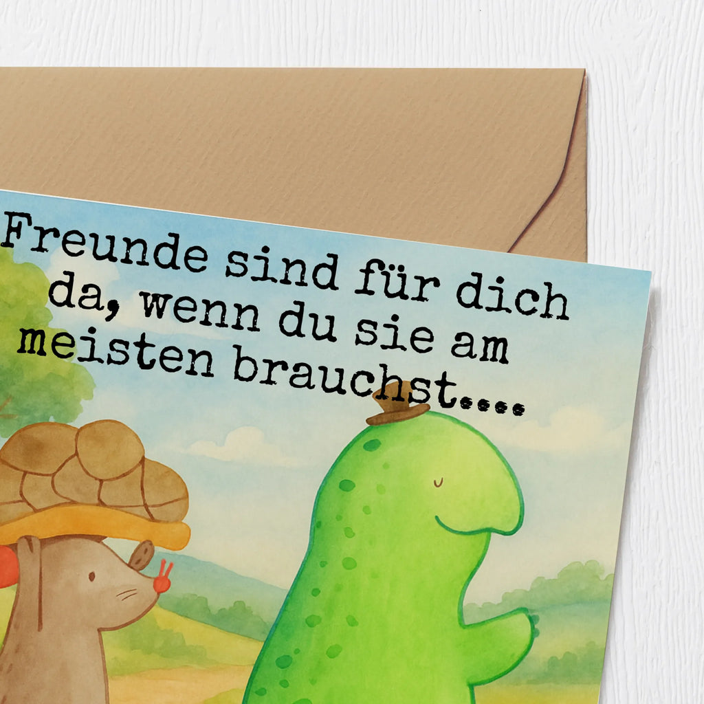 Deluxe Karte Schildkröte Maus Design Karte, Grußkarte, Klappkarte, Einladungskarte, Glückwunschkarte, Hochzeitskarte, Geburtstagskarte, Hochwertige Grußkarte, Hochwertige Klappkarte, Schildkröte, Maus, Freunde, Freundinnen, beste Freunde, beste Freundinnen