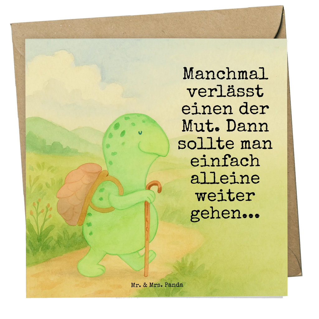 Deluxe Karte Schildkröte Wanderer Design Karte, Grußkarte, Klappkarte, Einladungskarte, Glückwunschkarte, Hochzeitskarte, Geburtstagskarte, Hochwertige Grußkarte, Hochwertige Klappkarte, Schildkröte, Schildkröten, Motivation, Motivationsspruch, Motivationssprüche, Neuanfang