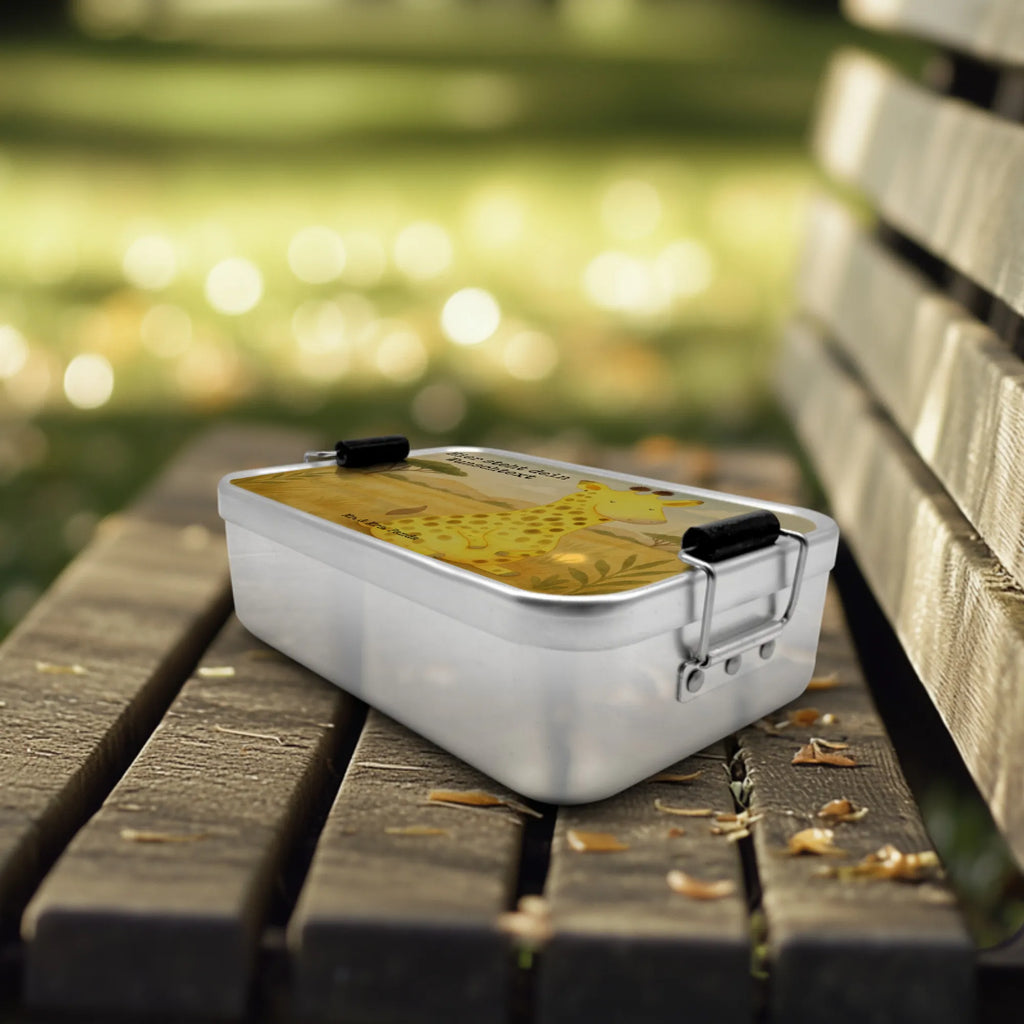 Spersonalizowany metalowy pojemnik na lunch żyrafa Zadowolony Design Kindergarten, Brotbox mit Namen, Brotbox, Schule, Geschenk mit Namen, Brotdose, Uni, Brotdose mit Namen, Afrika, Wildtiere, Zufrieden, Glück, Giraffe, Abenteuer