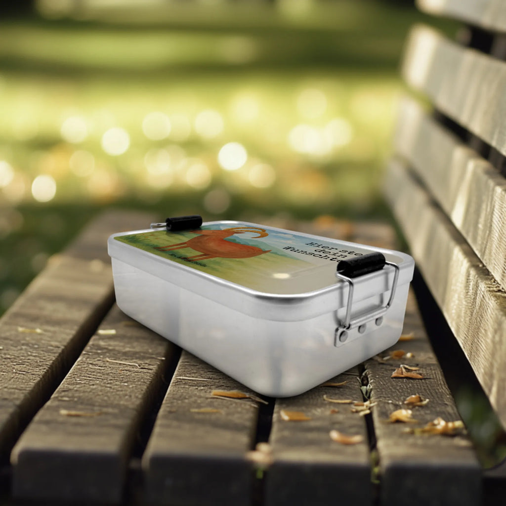 Spersonalizowany metalowy pojemnik na lunch Znak zodiaku koziorożec Design Kindergarten, Brotbox mit Namen, Geschenk mit Namen, Brotbox, Brotdose, Schule, Brotdose mit Namen, Uni, Tierkreiszeichen, Sternzeichen, Horoskop, Astrologie, Aszendent, Steinböcke, Ziege, Geschenk Januar, Steinbock Sternzeichen, Geburtstag Dezember, Steinbock Geschenk, Geburtstag Januar, Geschenk Dezember, Bock