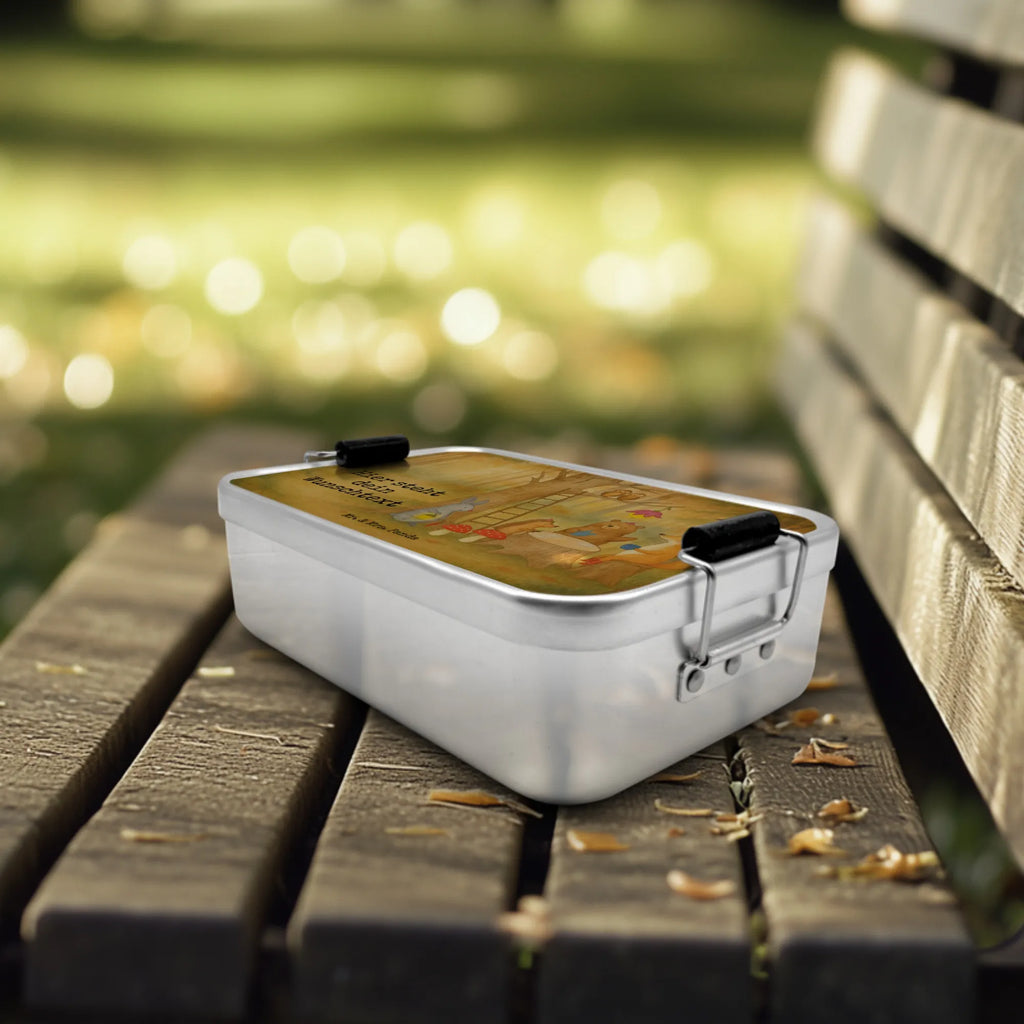 Personalisierte Metall Brotdose Waldtiere Picknick Design Schule, Brotbox mit Namen, Brotbox, Brotdose, Geschenk mit Namen, Brotdose mit Namen, Kindergarten, Uni, Tiermotive, Gute Laune, lustige Sprüche, Tiere, Igel, Hase, Picknick, Waldtiere, Fuchs, Wald, Maus, Eichhörnchen
