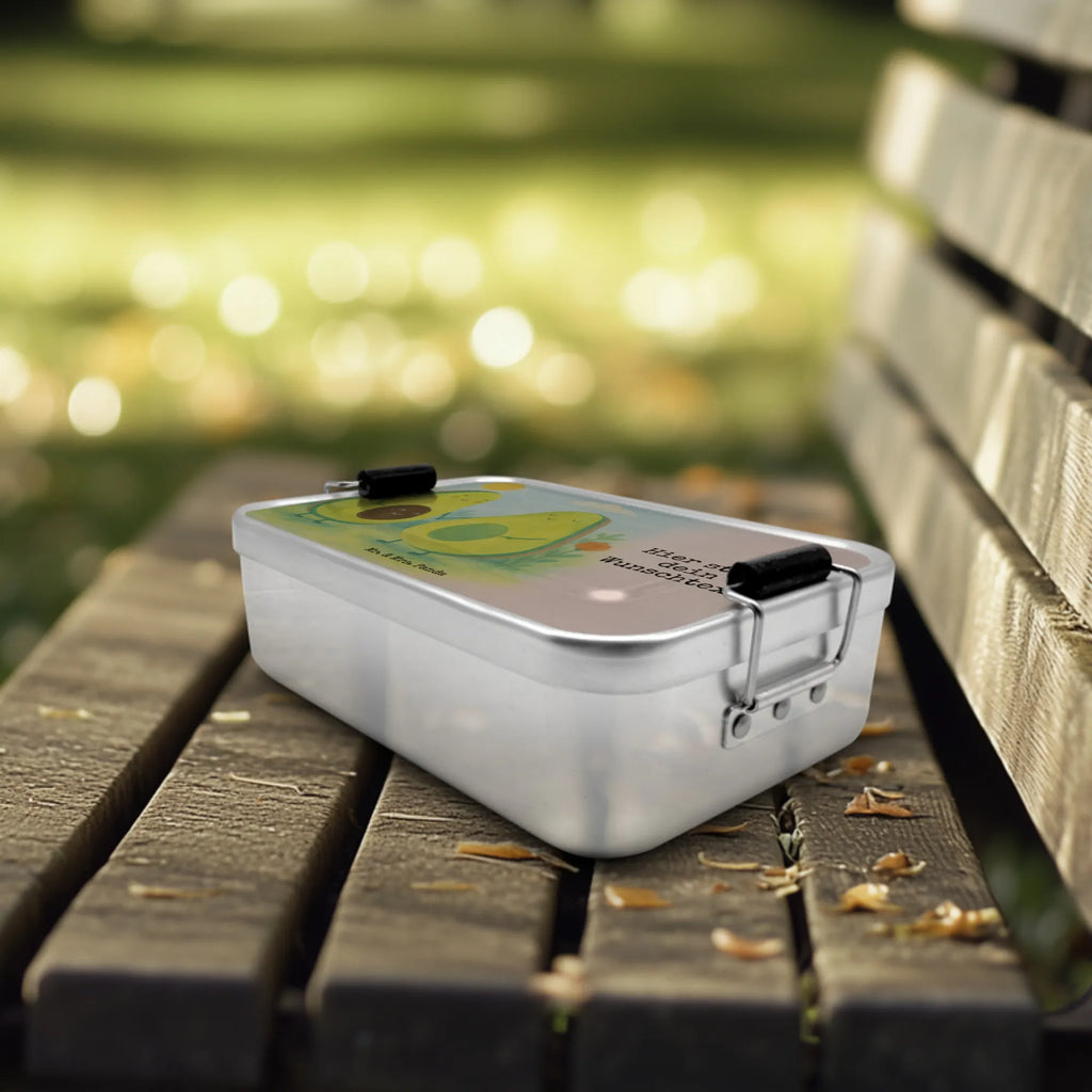 Spersonalizowany metalowy pojemnik na lunch Awokado para Design Schule, Brotdose mit Namen, Brotdose, Kindergarten, Geschenk mit Namen, Brotbox, Uni, Brotbox mit Namen, Avocado, Veggie, Vegan, Gesund, Schwangerschaft, Familie, Kinder, Avocados, Avocuddle, Hochzeit, Babyshower, Liebe, Geburt, Babyparty