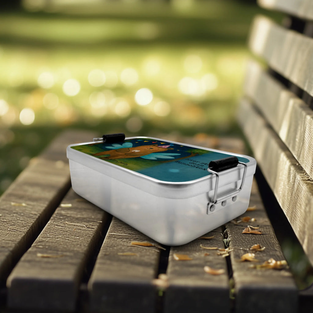 Personalisierte Metall Brotdose Bär Zahnfee Design Schule, Kindergarten, Brotdose mit Namen, Brotdose, Geschenk mit Namen, Brotbox mit Namen, Uni, Brotbox, Bär, Teddy, Teddybär, Milchzahn, Fee, Erster Zahn, Zahnfee