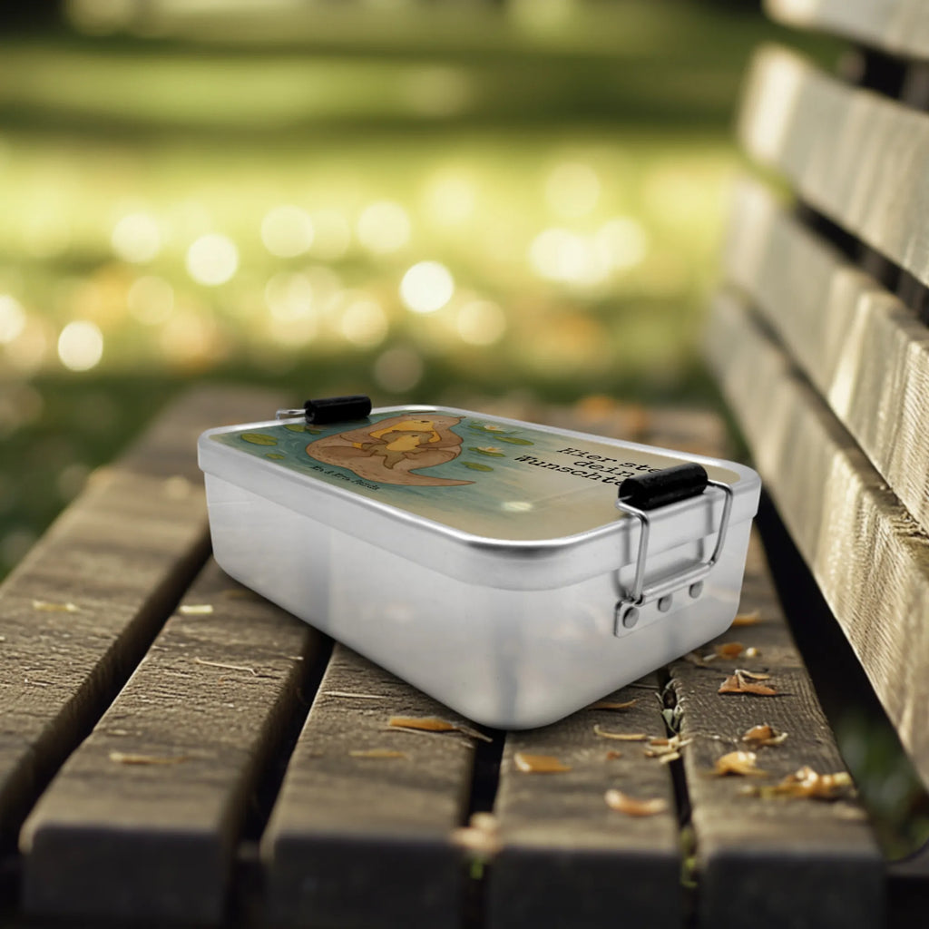 Personalisierte Metall Brotdose Otter Kind Design Schule, Brotbox, Geschenk mit Namen, Brotbox mit Namen, Brotdose, Kindergarten, Brotdose mit Namen, Uni, Otter, Fischotter, Seeotter, Otter Seeotter See Otter