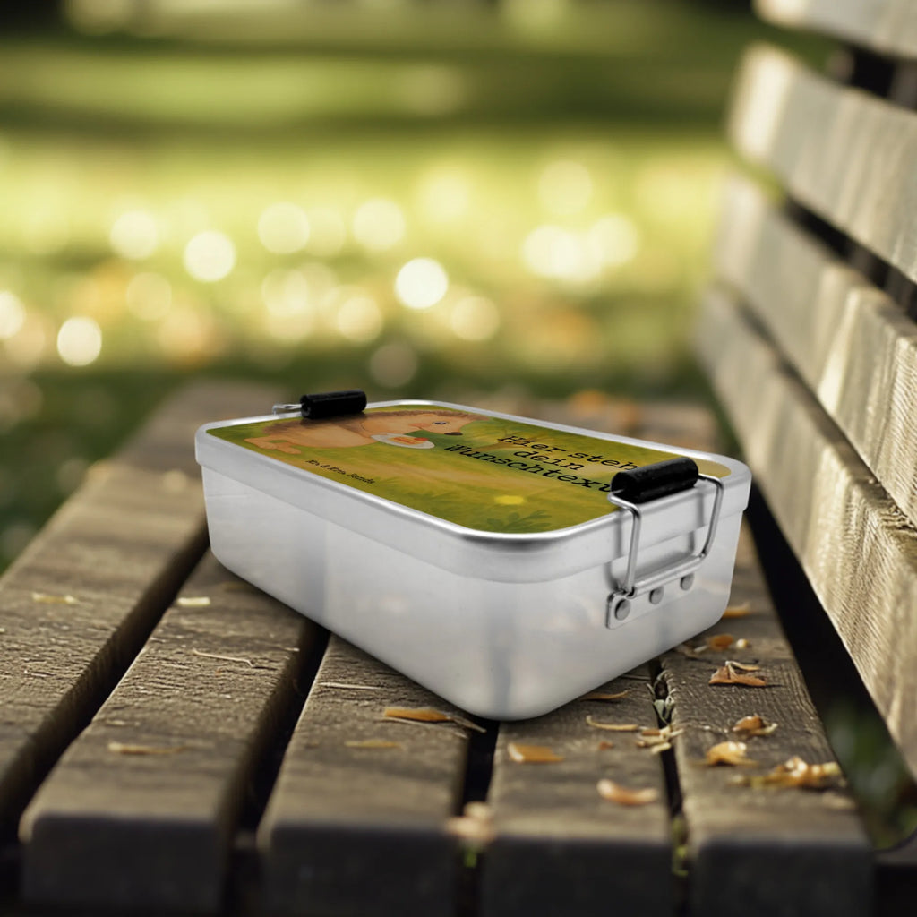 Personalisierte Metall Brotdose Igel Kuchenstück Design Brotbox, Brotdose mit Namen, Kindergarten, Uni, Schule, Geschenk mit Namen, Brotdose, Brotbox mit Namen, Tiermotive, Gute Laune, lustige Sprüche, Tiere, Essen Spruch, Kuchen, Geburtstagskuchen, Torte, Einladung Party, Backen Geschenk, Igel, Kuchen backen