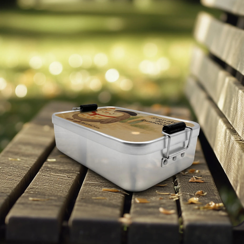 Personalized Metal Lunch Box Owl France Design Geschenk mit Namen, Brotbox, Schule, Kindergarten, Brotbox mit Namen, Brotdose, Uni, Brotdose mit Namen, Eule, Eule Deko, Eulen, hibou, das Leben ist schön, Spruch schön, Spruch Französisch, La vie est belle, Frankreich, Owl