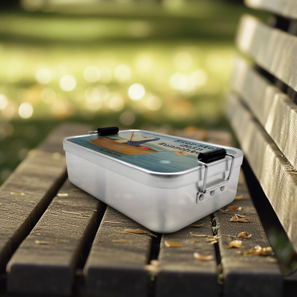 Personalized Metal Lunch Box Penguin fishing boat Design Kindergarten, Schule, Brotdose mit Namen, Brotbox mit Namen, Brotbox, Uni, Brotdose, Geschenk mit Namen, Pinguin, Neuanfang, Geschenkidee Liebeskummer, Neustart, Angelboot, Angeln, Trennung, Scheidung, Pinguine, genießen, Motivation, Boot, Leben, Lebenslust
