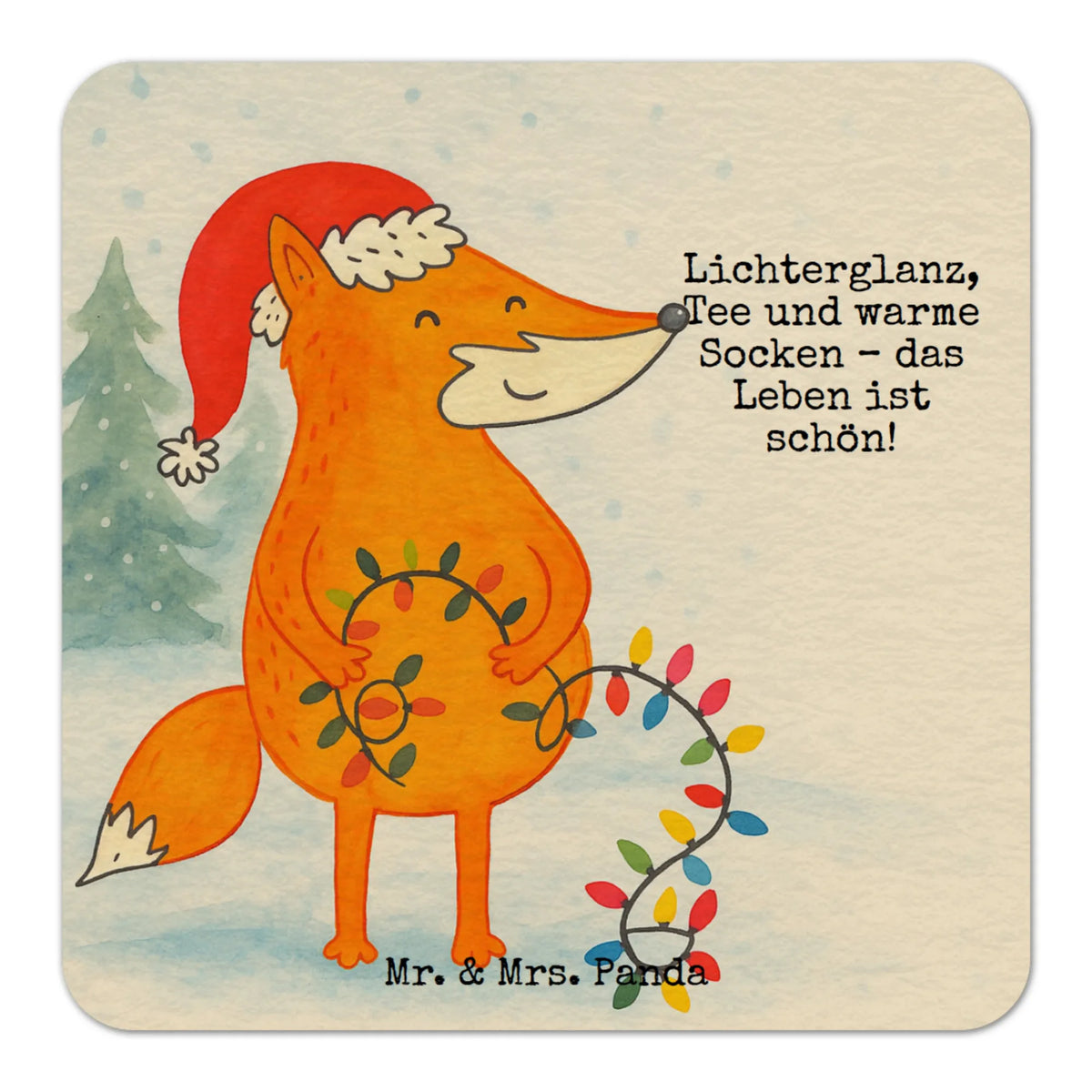 Coaster Fox Christmas Design Christmas time, snow, Saying beautiful, Santa Claus, Foxes, Gift Christmas, Christmas Eve