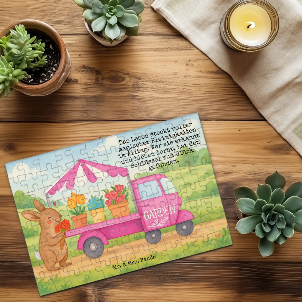 Puzzle Easter Bunny Flower cart Design Puzzle, Ostern, Osterhase, Ostergeschenke, Osternest, Osterdeko, Geschenke zu Ostern, Ostern Geschenk, Ostergeschenke Kinder, Ostern Kinder, Tulpen, Blumen