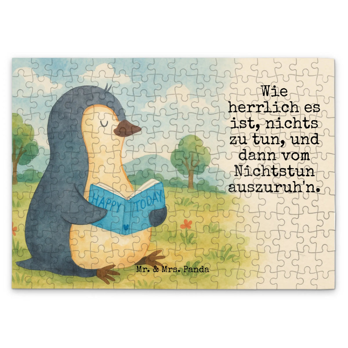 Puzzle Penguin A book Design North Pole, Penguins, bookworm, doing nothing, leisure, vacation, penguins, lazing around, book, reading, holidays